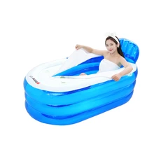Надувная ванна для взрослых, домашняя ванна для взрослых, утолщенная складная пластиковая Ванна для тела, ванна может сидеть и лежать