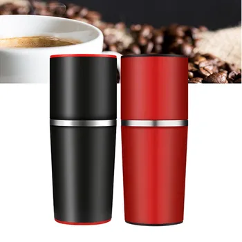 

4 In 1 Manual Coffee Maker Coffee Bean Grinder Mill Hand Pressure Portable Espresso Machine Coffee Squeeze Bottle Pot Travel Use