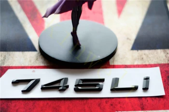 

Emblem Badge Decal Trunk Rear Metal for BMW 7 Series 740i 745i 740Li 745Li Matt Black Chrome Stylish Car Exterior Stickers