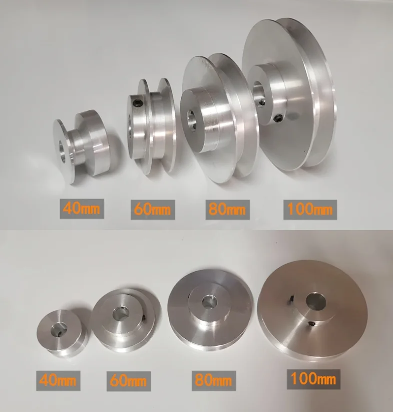 40mm 60mm 80mm 100mm V-belt Pulley, Single Groove, A- type V-belt Pulley