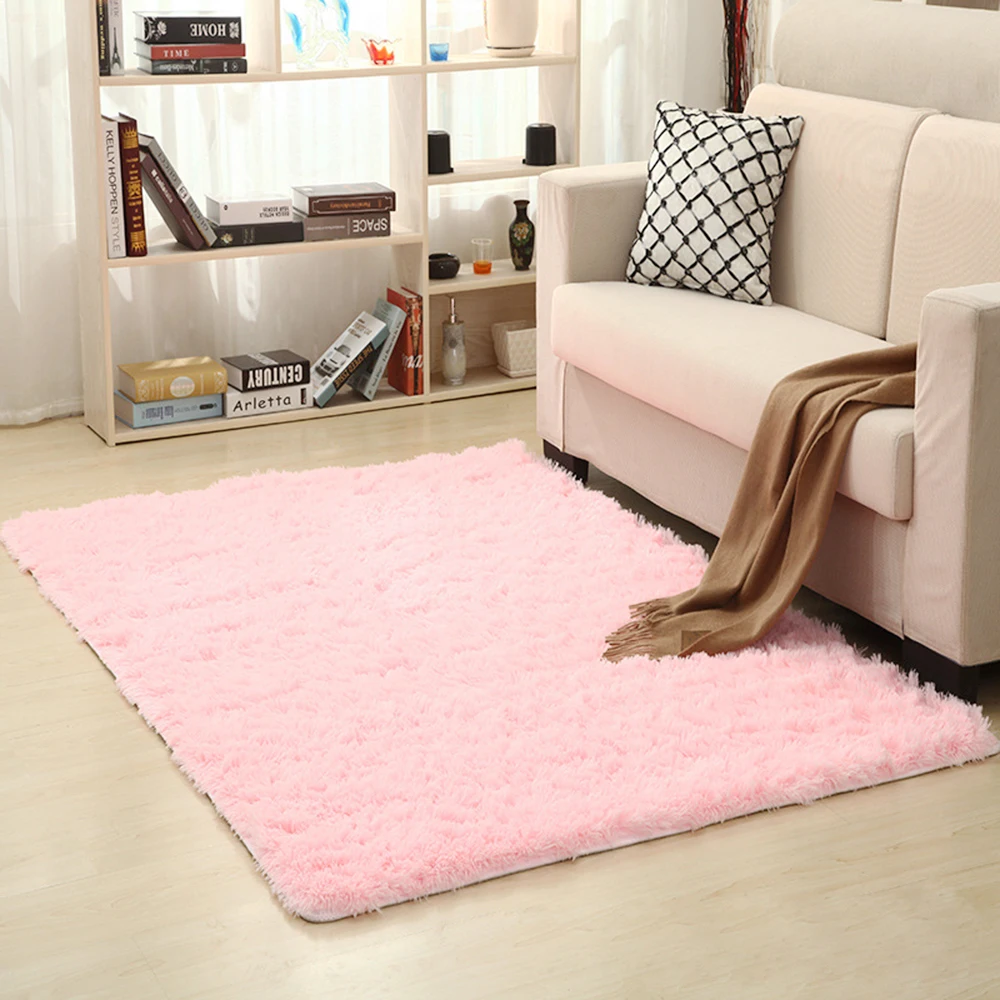 Домашние плюшевые ковры для гостиной мягкий пушистый ковер домашний декор лохматый ковер спальня Диванный кофейный столик коврик для гардеробной