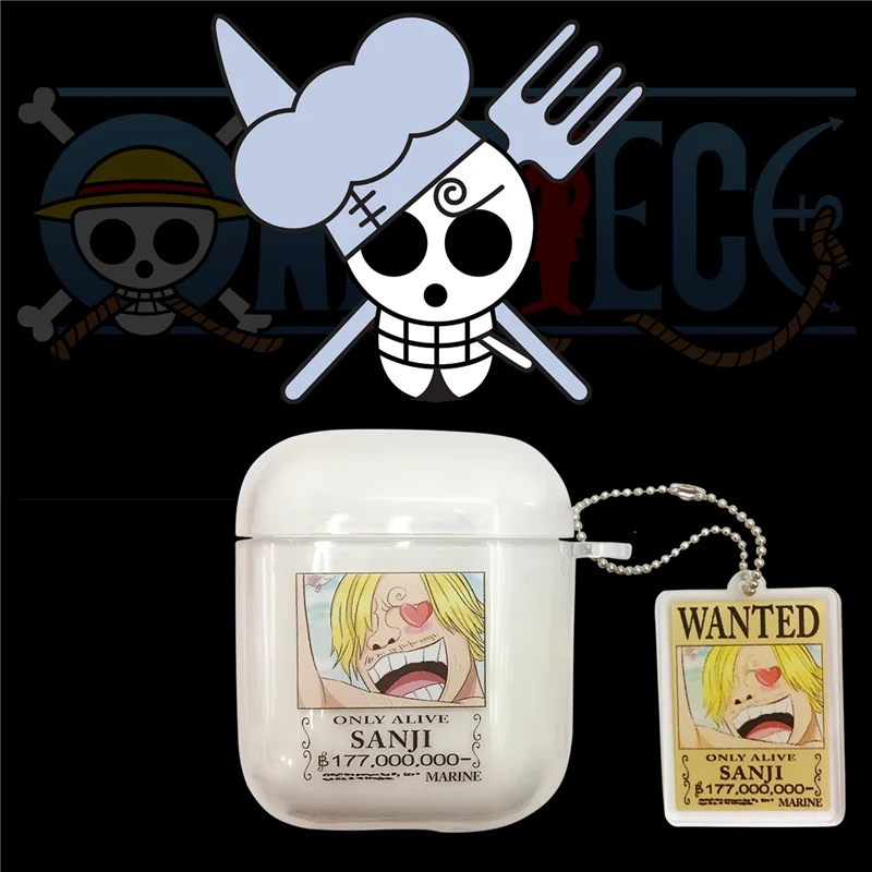 Япония аниме мультфильм one piece Luffy Choppe беспроводной Bluetooth гарнитура Мягкий чехол Чехол для Apple AirPods 1 2 Забавный защитный чехол