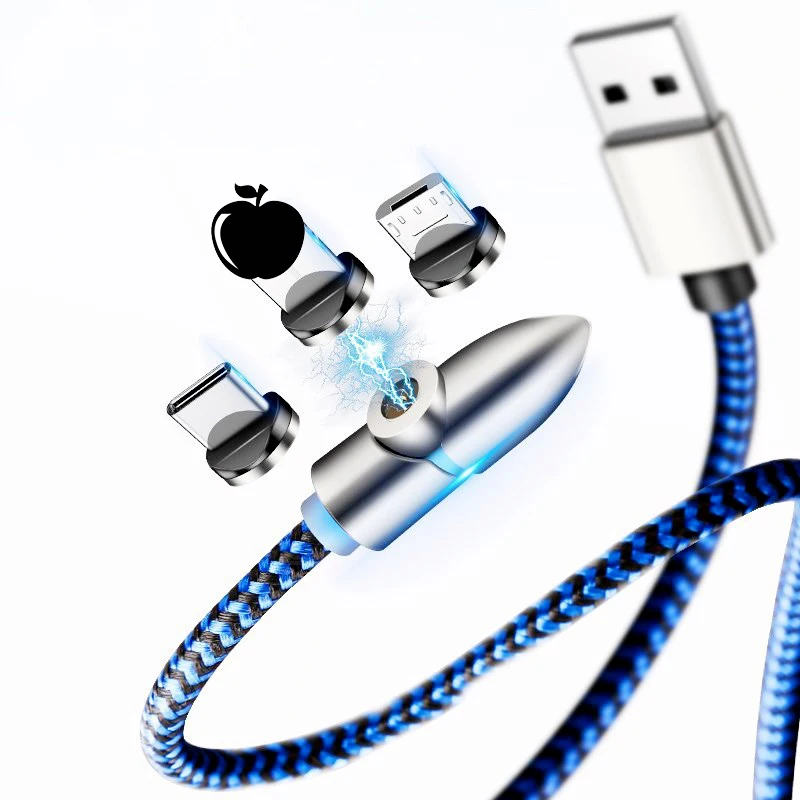 

L-Line Magnetic Charging Cable 90 Degree Cable for iPhone X 8 7 6 Plus & Micro USB Cable & Android USB Type-C USB C Data Cable
