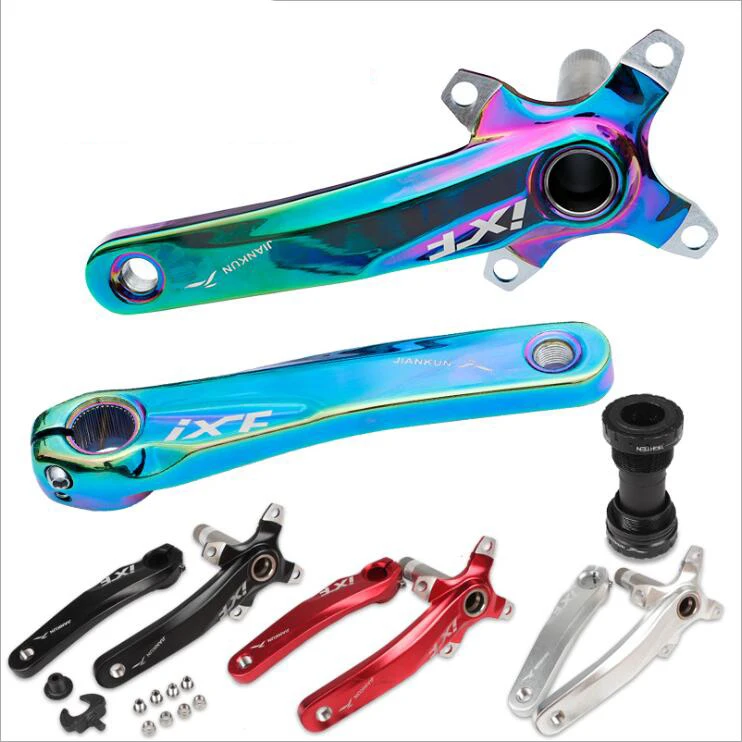 

Newest Mountain bike Aluminum alloy bicycle crank with Bottom Bracket Axis Hollow integrated BCD 104mm 170mm MTB parts