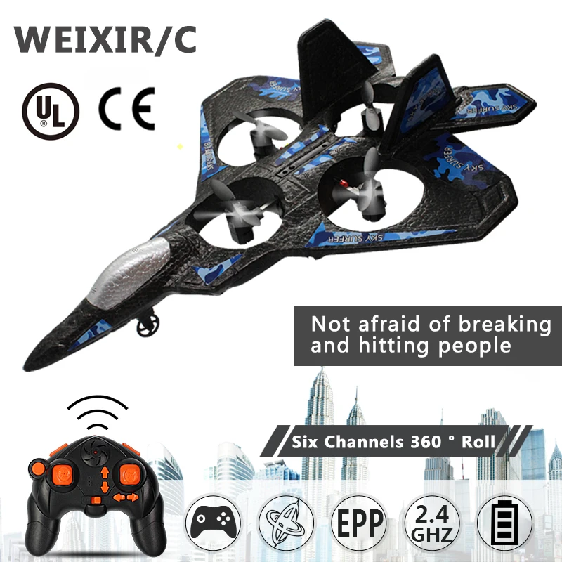 

250mm Wingspan RC Airplane 2.4Ghz 2CH EPP Remote Control Fixed Wing Drone Aircraft RTF