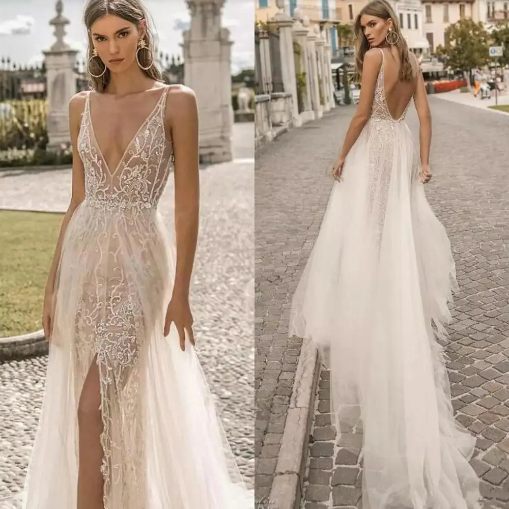 berta beach wedding dress