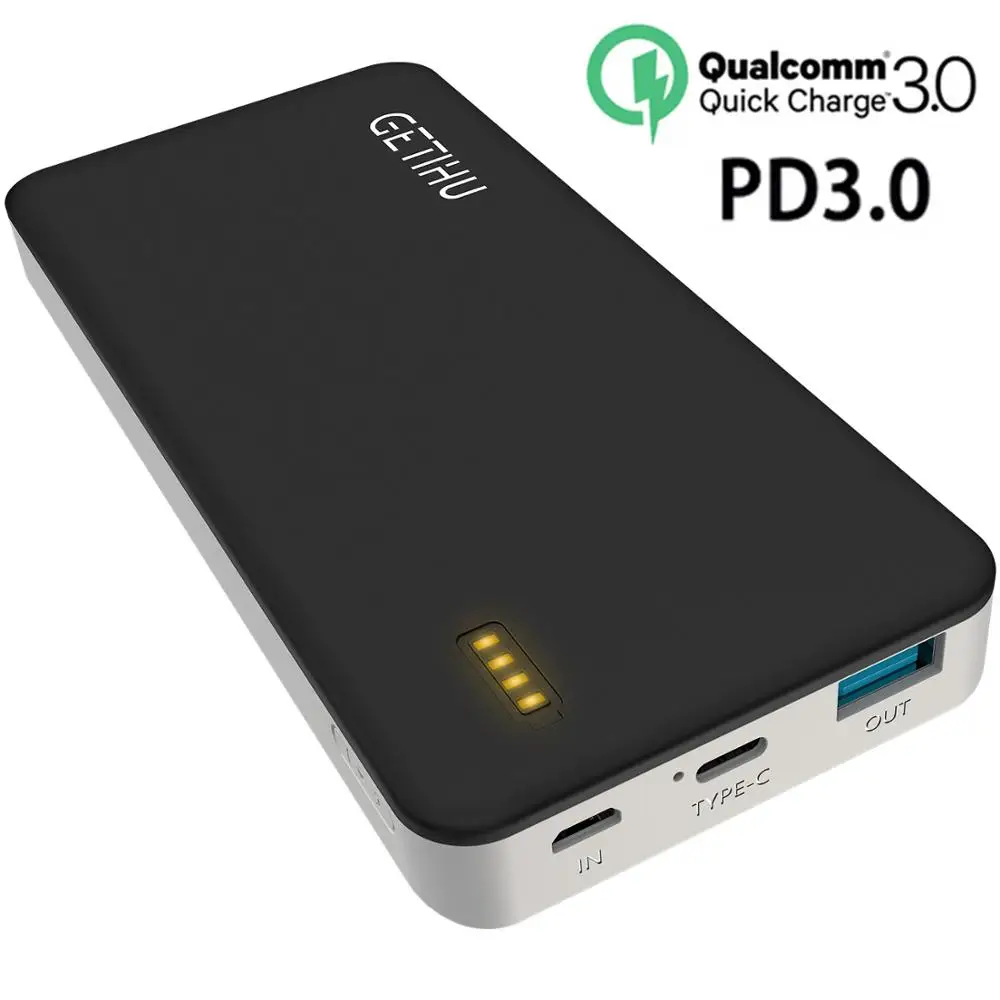 Внешний аккумулятор INIU 18 Вт PD3.0 портативное зарядное устройство Type C внешний для