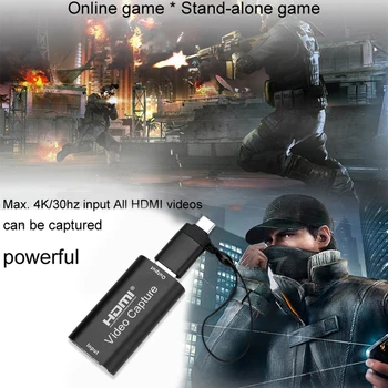 

Multi-functional Portable Durable Practical Classic USB 2.0 Audio Video Capture Card HD HDMI 1080P Mini Acquisition Card