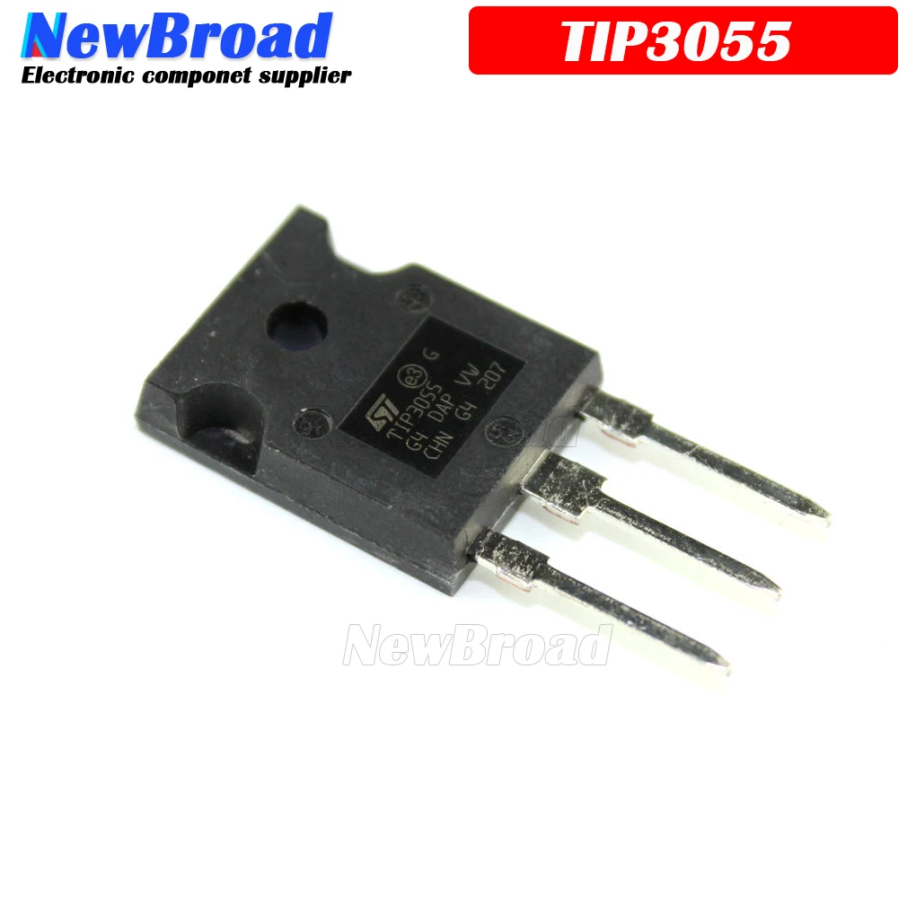 BJT Transistor Transistors Kit Mosfet Transistor 5PCS TIP3055 3055 TO-247 Bipolar Transistors BJT 15A 100V NPN New Original