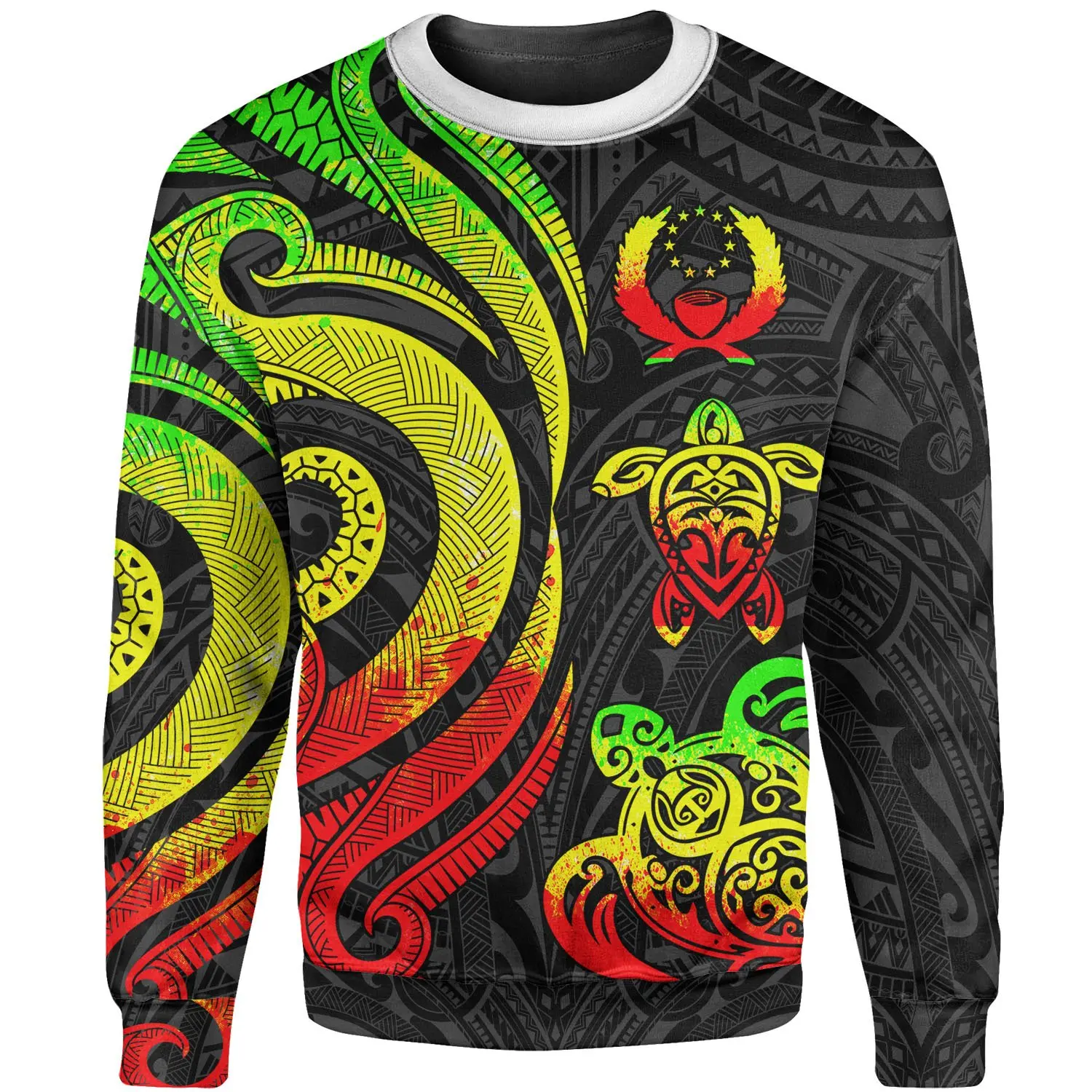 Newest Island Country Flag Pohnpei Polynesian Culture Retro Tattoo Tracksuit Men/Women 3DPrint Harajuku Jacket Zipper Hoodies 12