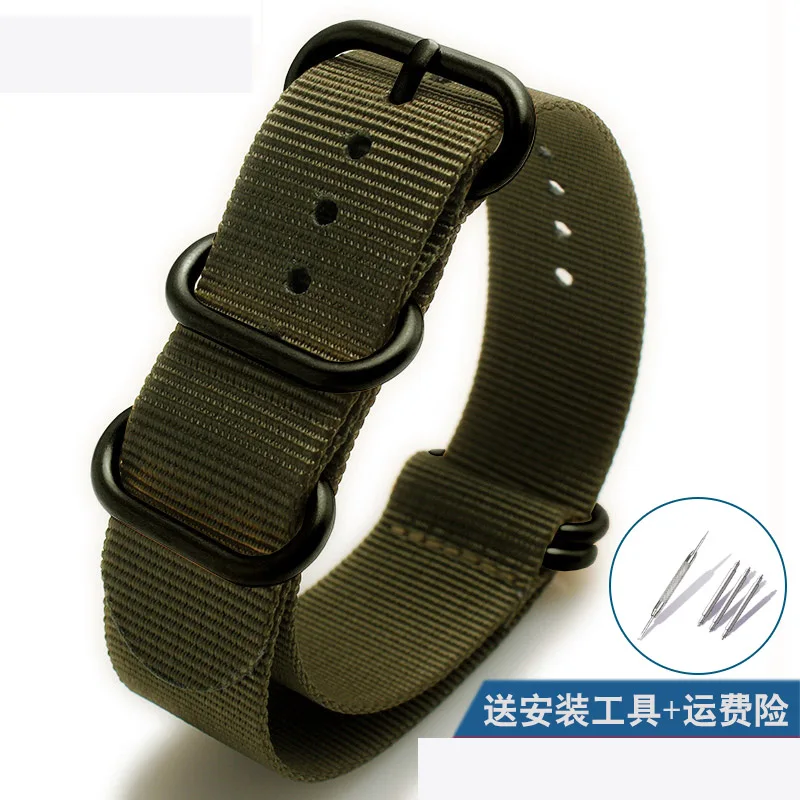 Nylon Sport Fashion Watch Strap - Durable, Hand-Sewn Bracelet