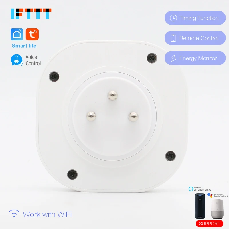 10 шт. 16A Израиль Wi Fi Smart IL Plug power Monitor умная розетка Голосовое управление работа с Alexa