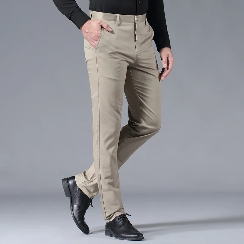 

Spring And Summer MEN'S Casual Pants 2019 New Style No Ironing Stretch Trousers Fashion Business MEN'S Casual Pants