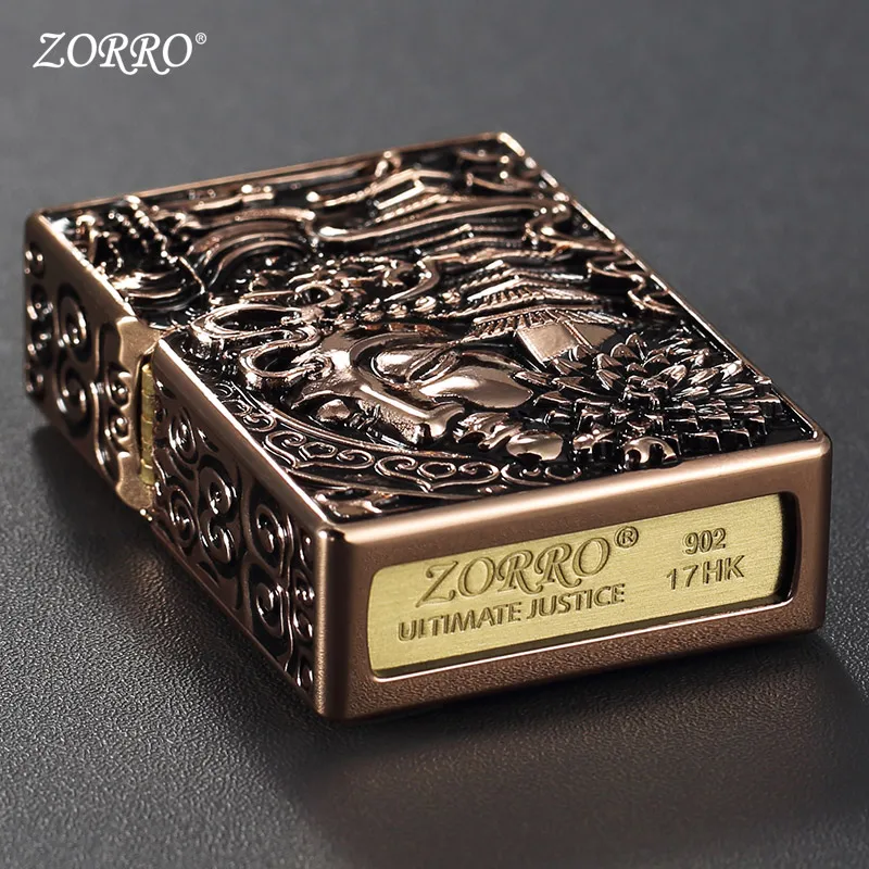 Зажигалки не ZippoZorro керосиновая Зажигалка Ветрозащитная Тяжелая броневая башенная зажигалка Ретро Chao Мужская зажигалка подарок бойфренду на день рождения