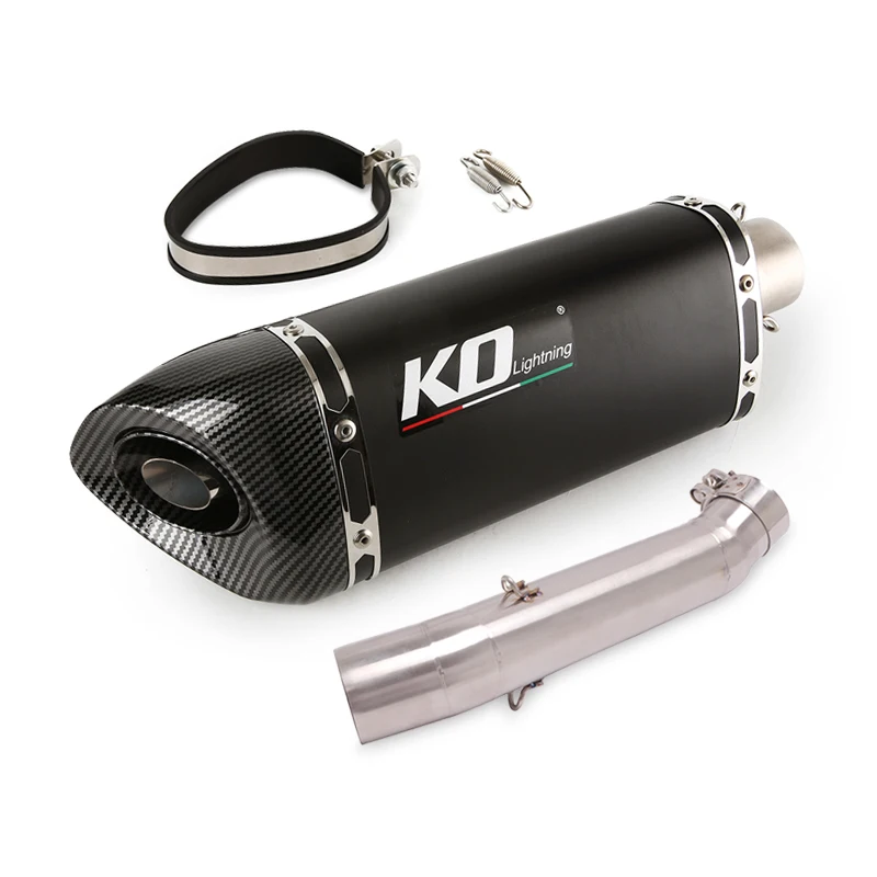 Slip On Motorcycle Exhaust Mid Link Pipe And 51mm Vent Tube Stainless Steel Exhaust System For VOGE LX500-A 500DS - Image 3