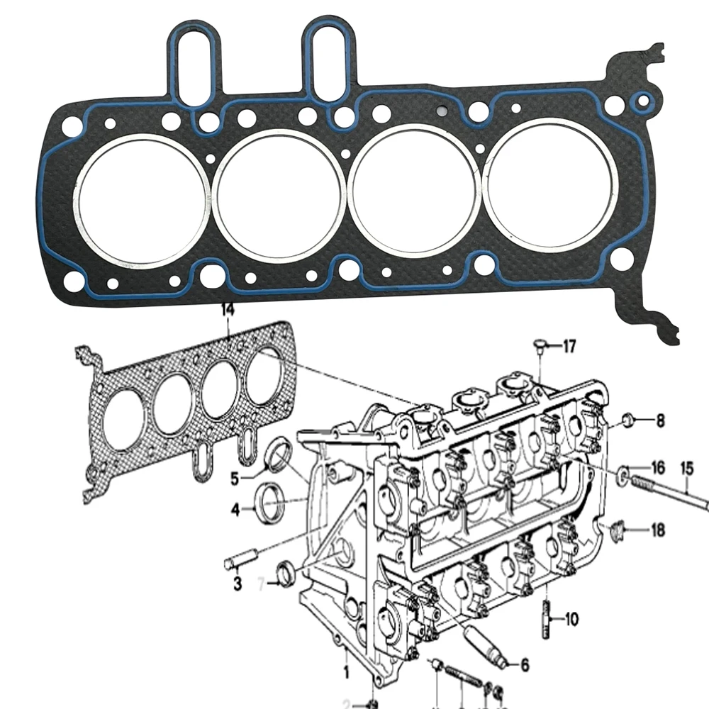 

Прокладка крышки головки цилиндра мотоцикла для BMW K100RT K100LT 1989-1996