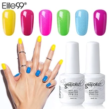 Elite99 15ml cores puras gel verniz semi permanente uv longa duração para unha arte gel unha polonês precisa lâmpada led gel laca(China)