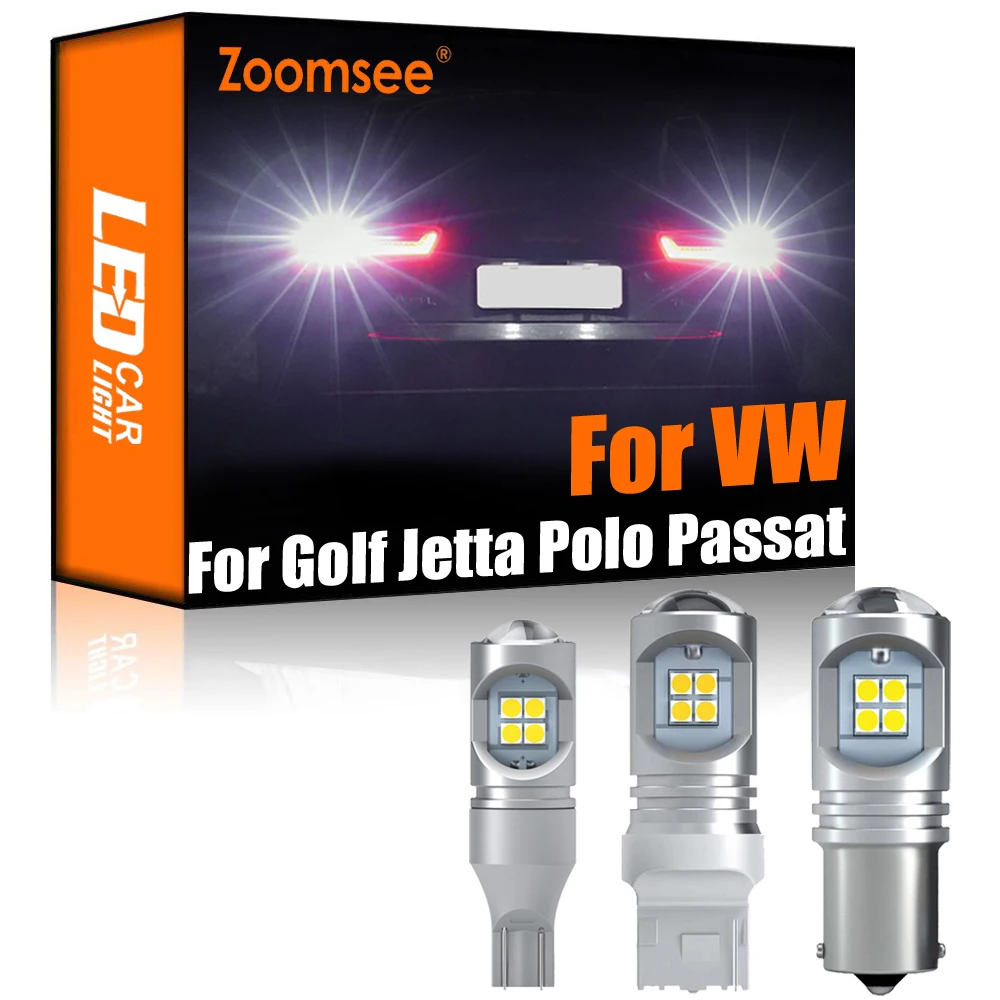 Zoomsee 2 шт. белый задсветодиодный для VW Golf 4 5 6 7 Jetta Bora Vento Passat Polo Phaeton Canbus Внешняя