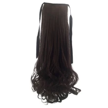 Конский хвост для наращивания Синтетический Наращивание волос парик на шнуровке Длинный Конский хвост парик WH998