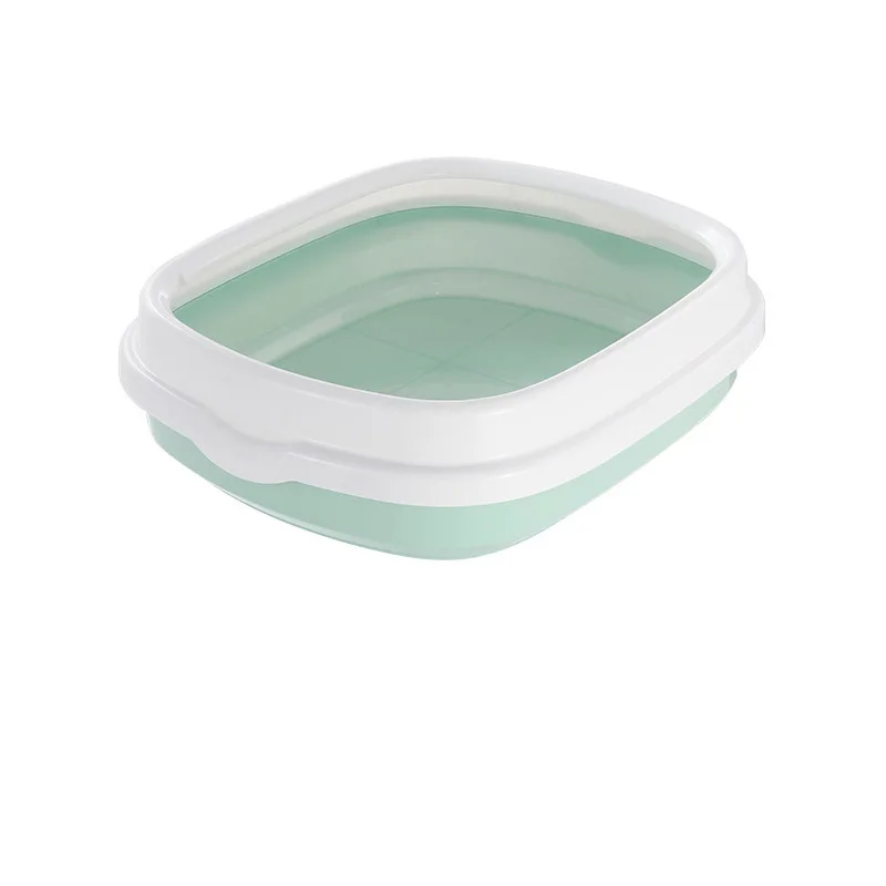 Pet Cat Toilet Semi-enclosed Bedpan Anti Splash Cats Litter Box Large Detachable Cat Toilet Cat Pet Supplies to Send Cat Shovel