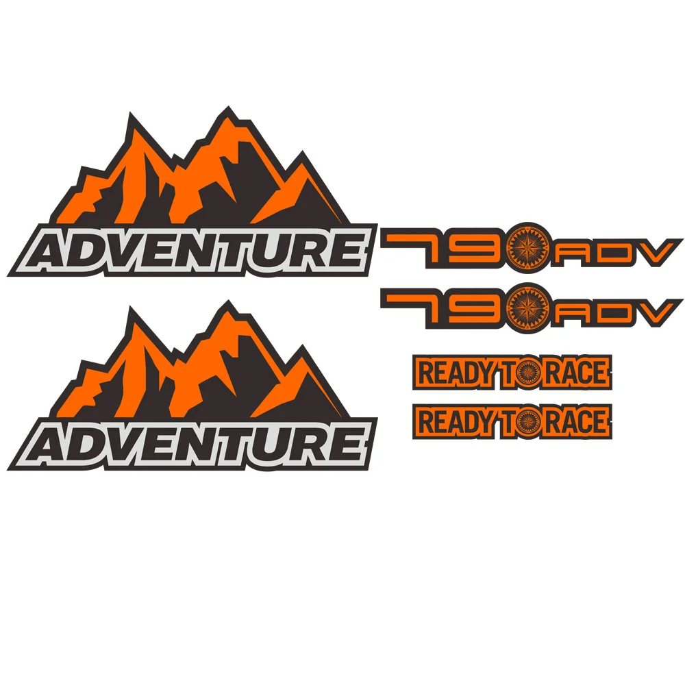 Наклейка на мотоцикл для KTM 790 DUKE ADV Adventure алюминиевые панниеры багаж боковой хвост верхняя коробка чехол 790 DUKE печать наклеек пленка - Цвет: 2