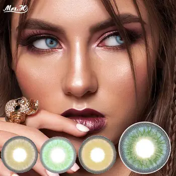 

2pcs/Pair Colorful Contact Lenses Halloween Cosmetic Contact Lenses Colored Eyes Contacts with Color Cosmetic Beauty Pupil