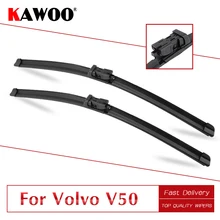 KAWOO VOLVO V50 otomatik yumuşak kauçuk temiz ön cam silecekleri bıçak 2003 2004 2005 2006 2007 2008 2009 2010 2011 2012 2013