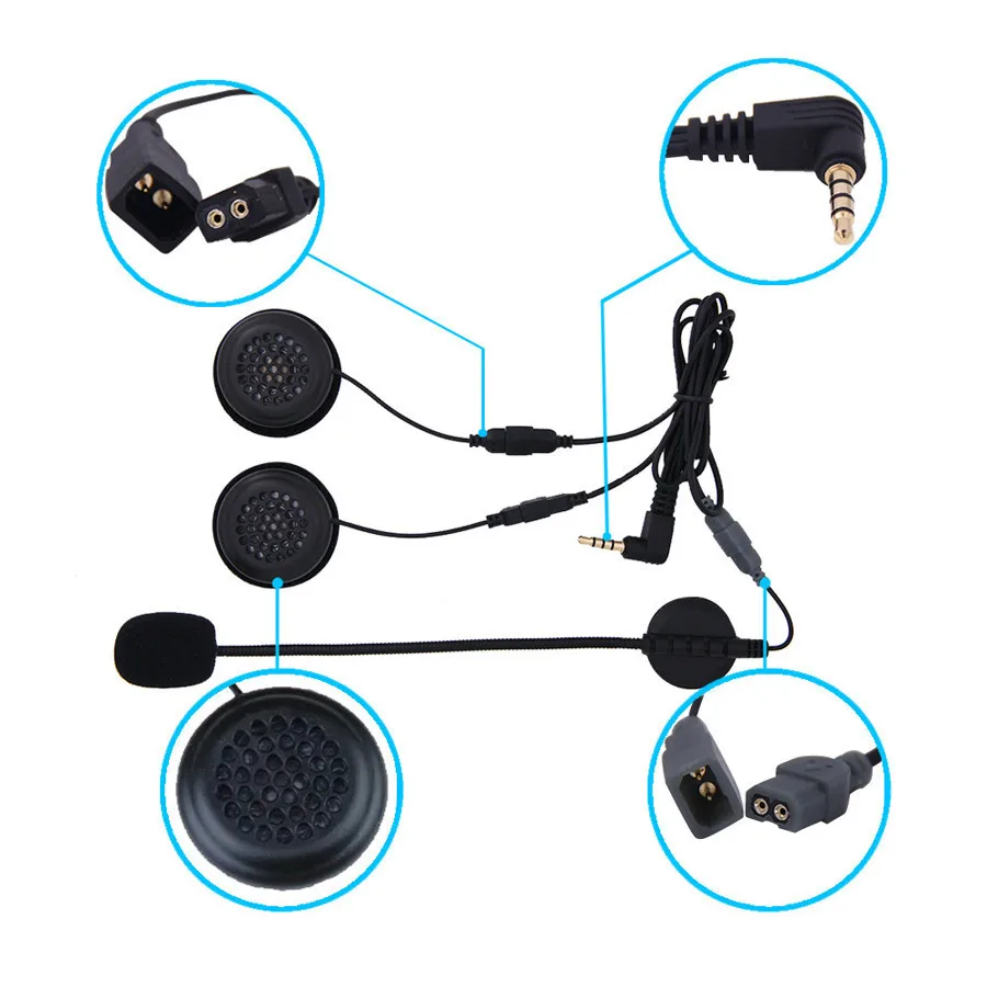 Ejeas E6 BT мотоцикл VOX гарнитура 1200 м шлем для связи переговорные Bluetooth Интерком для 6 гонщиков подходит полный лицо
