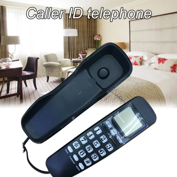 

Ringtone Adjustment Fashion Hotel LCD Display Landline Mini Portable Callback Caller ID Corded Telephone Call Memory Home Office