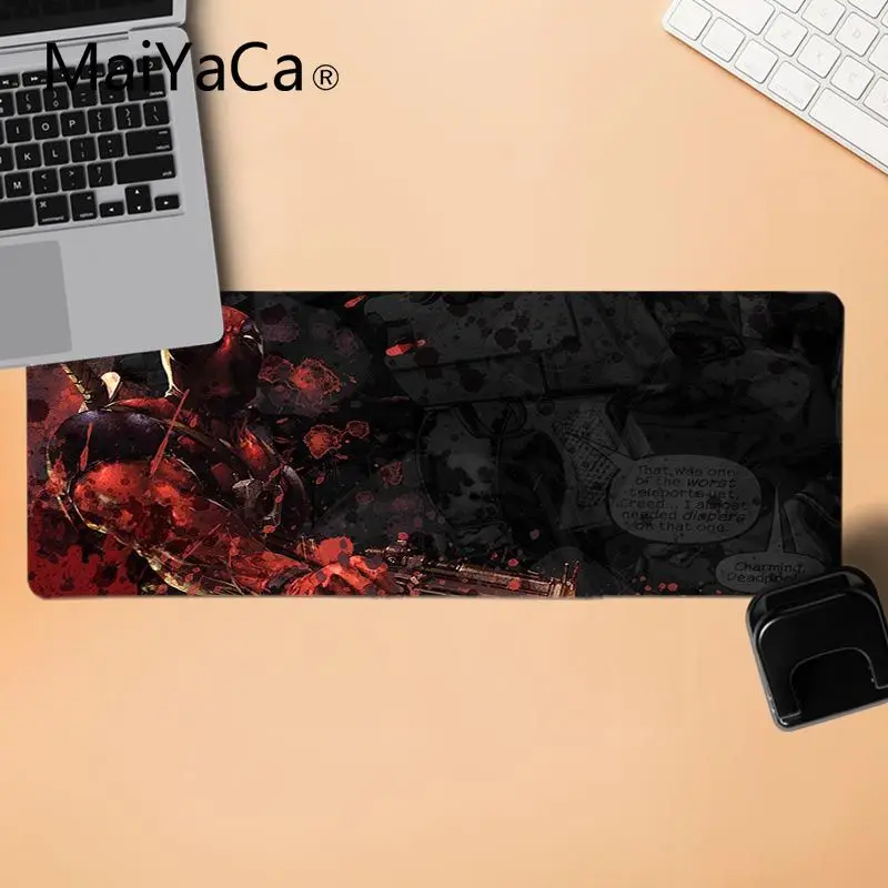 MaiYaCa Boy Gift Pad Deadpool Computer Gaming Mousemats Gamer Speed Mice Retail Small Rubber Mousepad