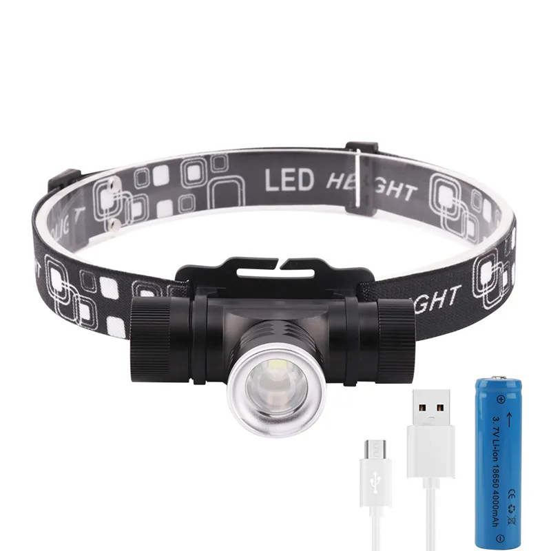 

12000 lumens Led Headlamp XML-T6 ZOOM Headlight Waterproof Head Flash Lamp Camp Hike Fishing Light+18650+USB Charger