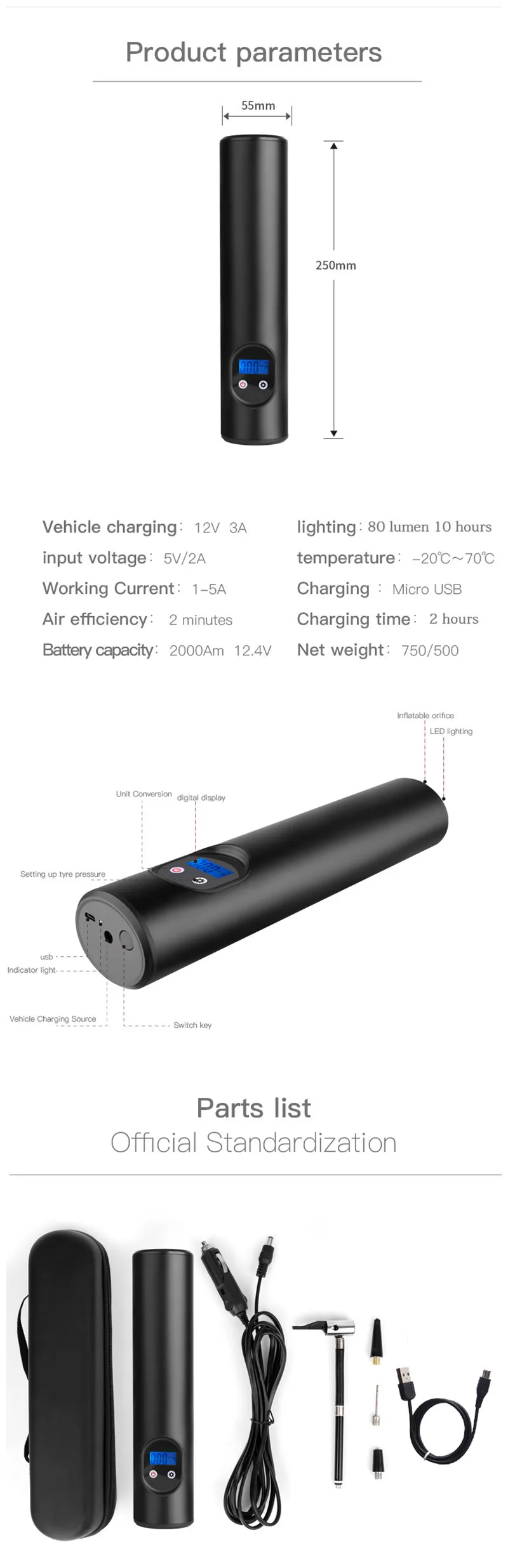 DORISEA 12V 150PSI велосипед электрический насос для шин MTB дорожный велосипед воздуха автомобиля Давление насос Перезаряжаемые для накачки шин с светодиодный освещения