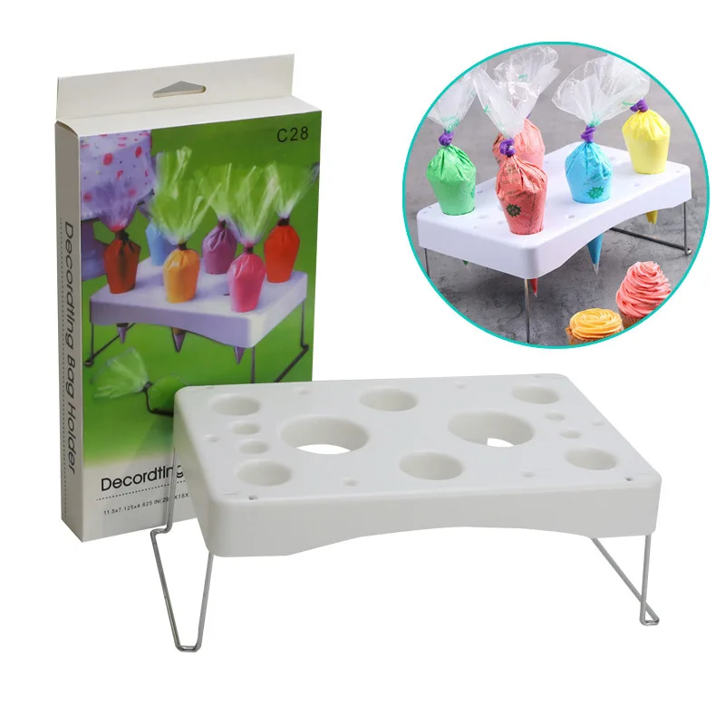 

Baking Tool Decorating Placing Rack Pastry Cream Bags Decorating Nozzle Rack Cake Mounted Pergola Decorating Turntable