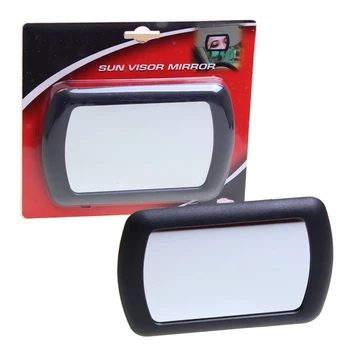 

Interior Clear Universal Car Sun Visor Tool ABS Shell Accessory Cosmetic Mirror Parts With Clips Replacement Auto Makeup Durable