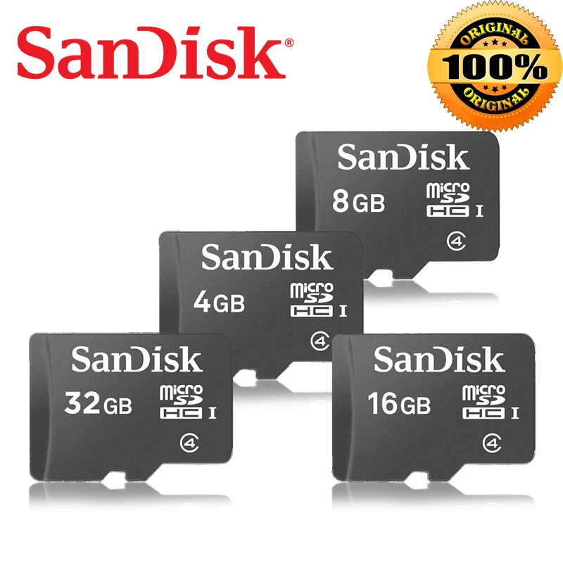 Оригинальная карта памяти SanDisk micro SDHC, класс 4, micro SD карта, TF карта, 16 ГБ, 8 ГБ, 4 Гб, для смартфонов и планшетов на Android