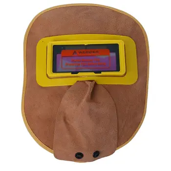 

Solar Auto Darkening Filter Mask Lens Welder Leather Hood Welding Helmet