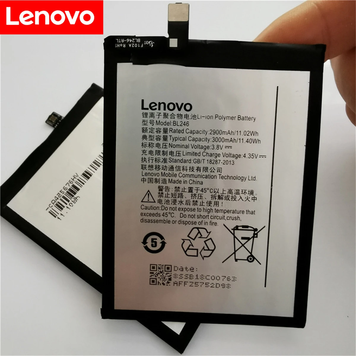100% Оригинальный протестированный аккумулятор 3000 мАч BL246 для Lenovo Vibe Shot Z90 3 7 z90a40 MAX