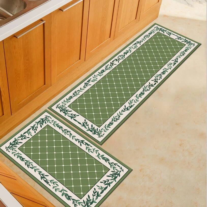 Dustproof Flower Kitchen Dining Room Table Mats Anti Slip Entrance Door Carpet Muslin Prayer Rug Set Mat Aliexpress