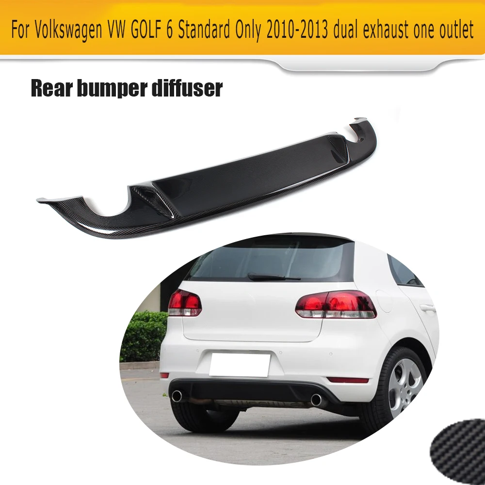 Карбоновый Автомобильный задний бампер диффузор спойлер для VW Golf 6 VI MK6 задний бампер для губ