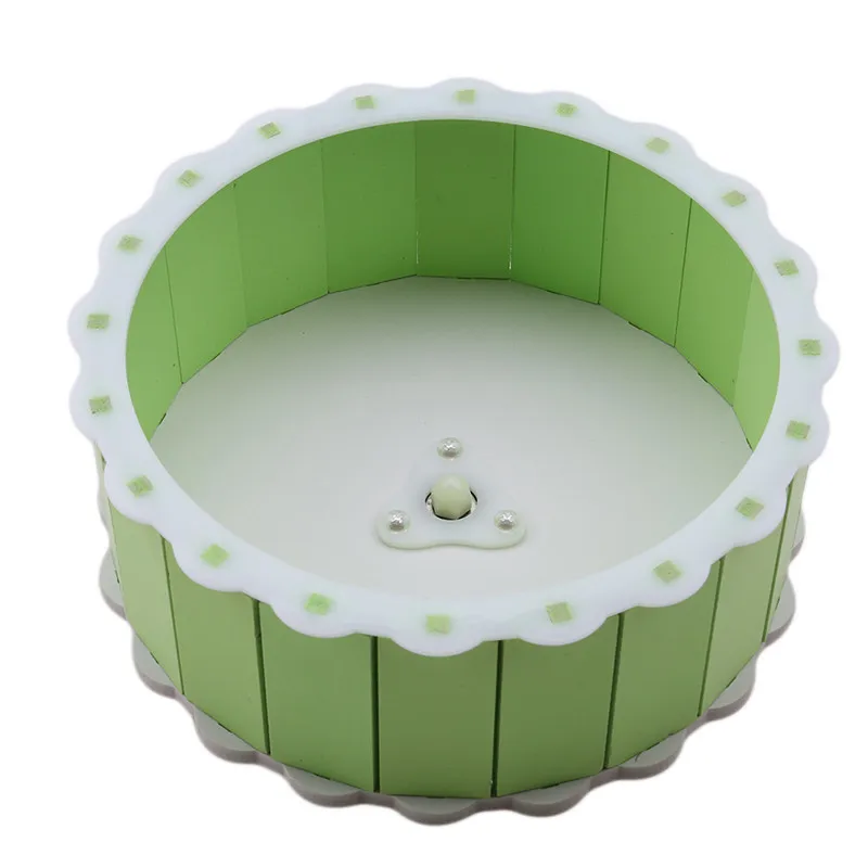green Горячая игрушка для маленьких домашних животных хомяк бегущее колесо для домашних животных спортивная игрушка милый хомяк держать бегущее колесо игрушка - Цвет: green