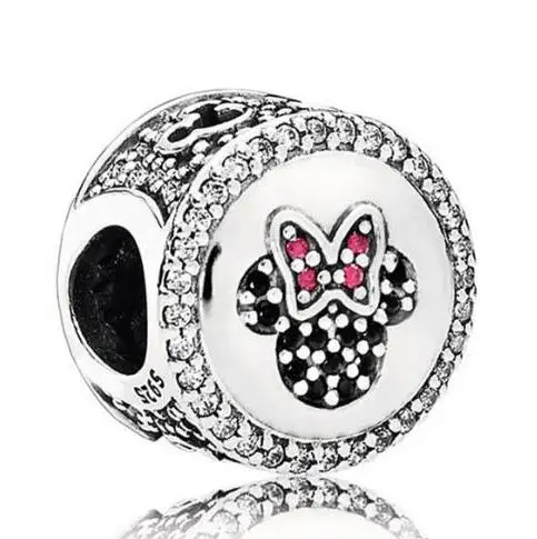 

Original 925 Sterling Silver Charm Limited Edition Cartoon Mouse Beads Fit Pandora Bracelet & Necklace Women DIY Jewelry