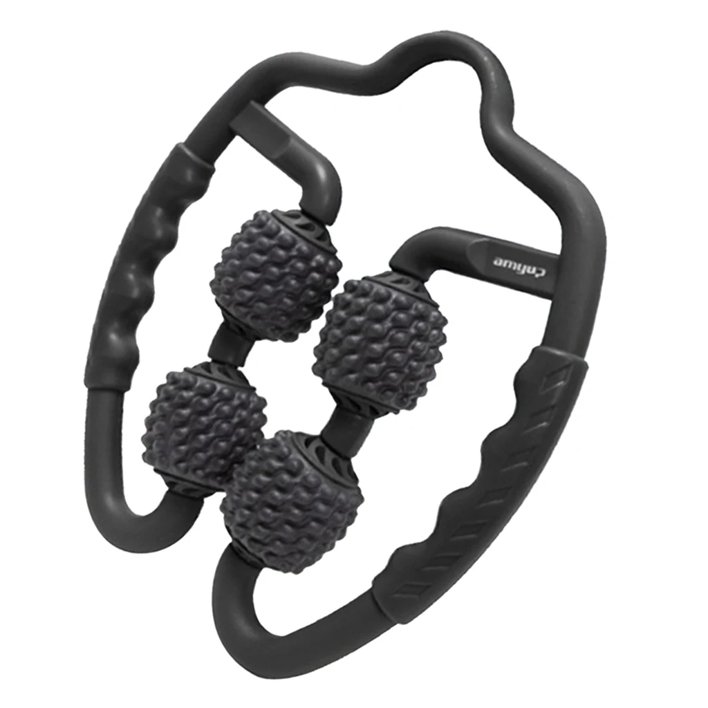 Handheld Acupressure Massage Tools Neck Arms Leg Belly Wheel Roller Massager Relaxing Muscles Anti Cellulite Massager Stick