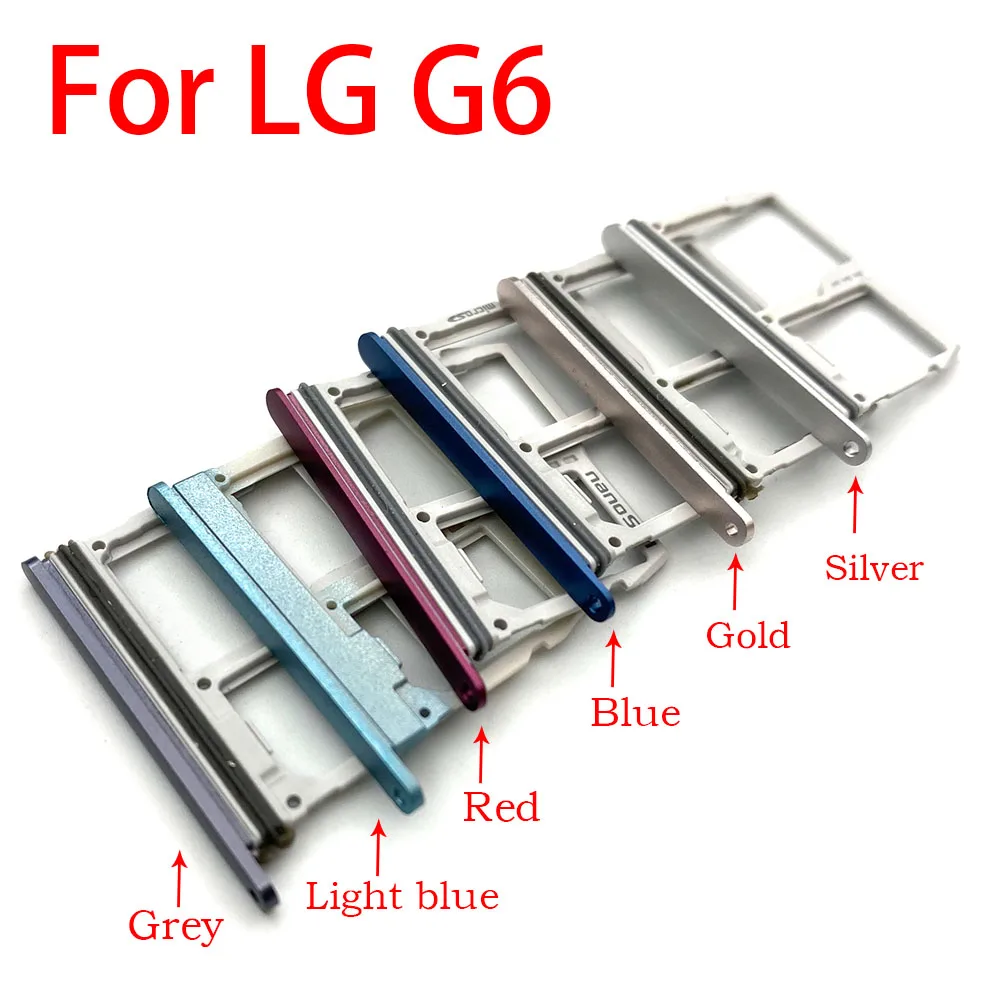 Новинка для LG G6 US997 VS988 Nano Sim карты лоток Слот держатель с Micro SD карта памяти гнездо