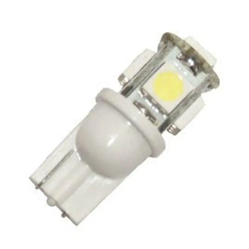 10x LED Replacements for Malibu Landscape Light 5 Led/smd Per Bulb 194 T10 T5 Wedge Base Cool White 12v Dc 1407ww Auto Parts