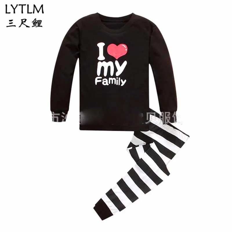 LYTLM/комплект детской одежды, пижамы для мальчиков и девочек, домашняя одежда на осень и зиму, комплект одежды с длинными рукавами, детский спортивный костюм, пижамы для девочек, спортивные - Цвет: 079
