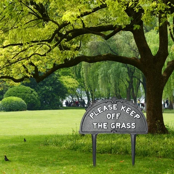 

Lawn Protection Home Garden With Stakes Please Keep Off The Grass Heavy Duty Farm Letters Easy Mounting Yard Sign Outdoor Decor