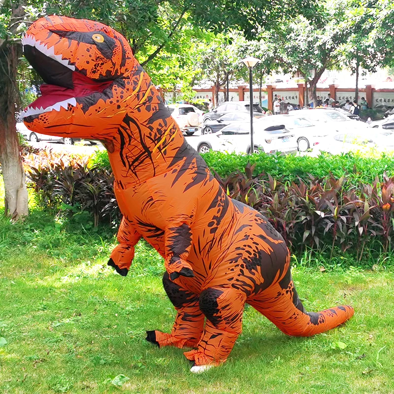 Лидер продаж надувной костюм динозавра для взрослых T REX костюмированной