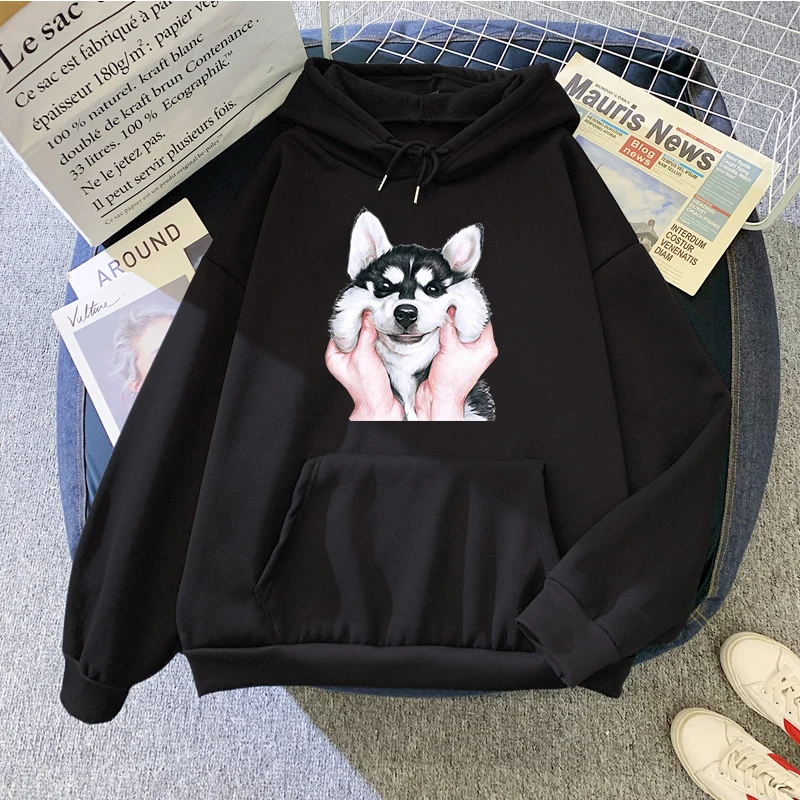 Hoody Little Panda Drinking Milk Tea Print Hoodie Streetwear Cute Winter Clothes Womens Oversized Loose Sweatshirts Women 2021 sweatshirts