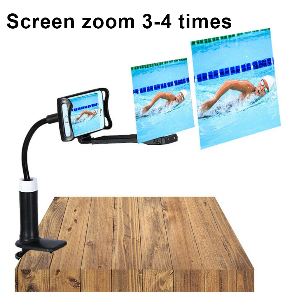  8 Inch/12 Inch Mobile Phone Amplifier 3D Screen HD Amplifier Mobile Phone Screen Lazy Bracket Adjus