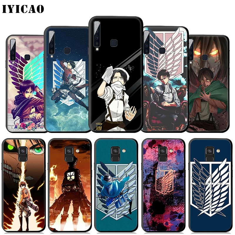 Чехол IYICAO Attack on Titan cool для samsung Galaxy A9 A7 A8 A6 Plus 2018 A3 A5 2017 2016 &amp J6 |